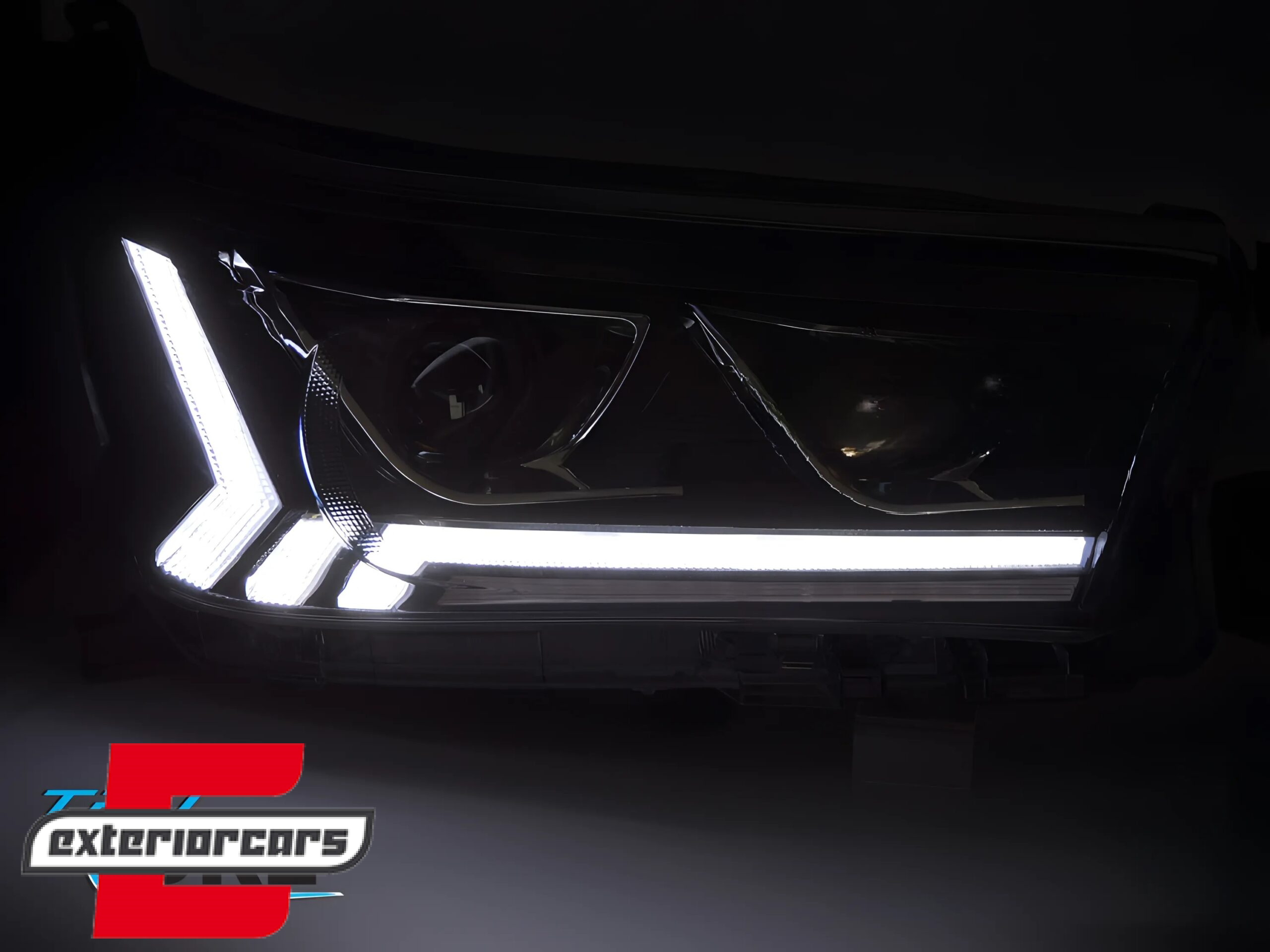 Full LED prednja svjetla SEQ žmigavci (crna) / Toyota Hilux (2016-07.2020) - Slika 3