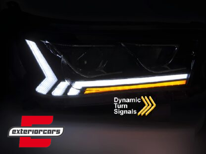 Full LED prednja svjetla SEQ žmigavci (crna) / Toyota Hilux (2016-07.2020) - Slika 4