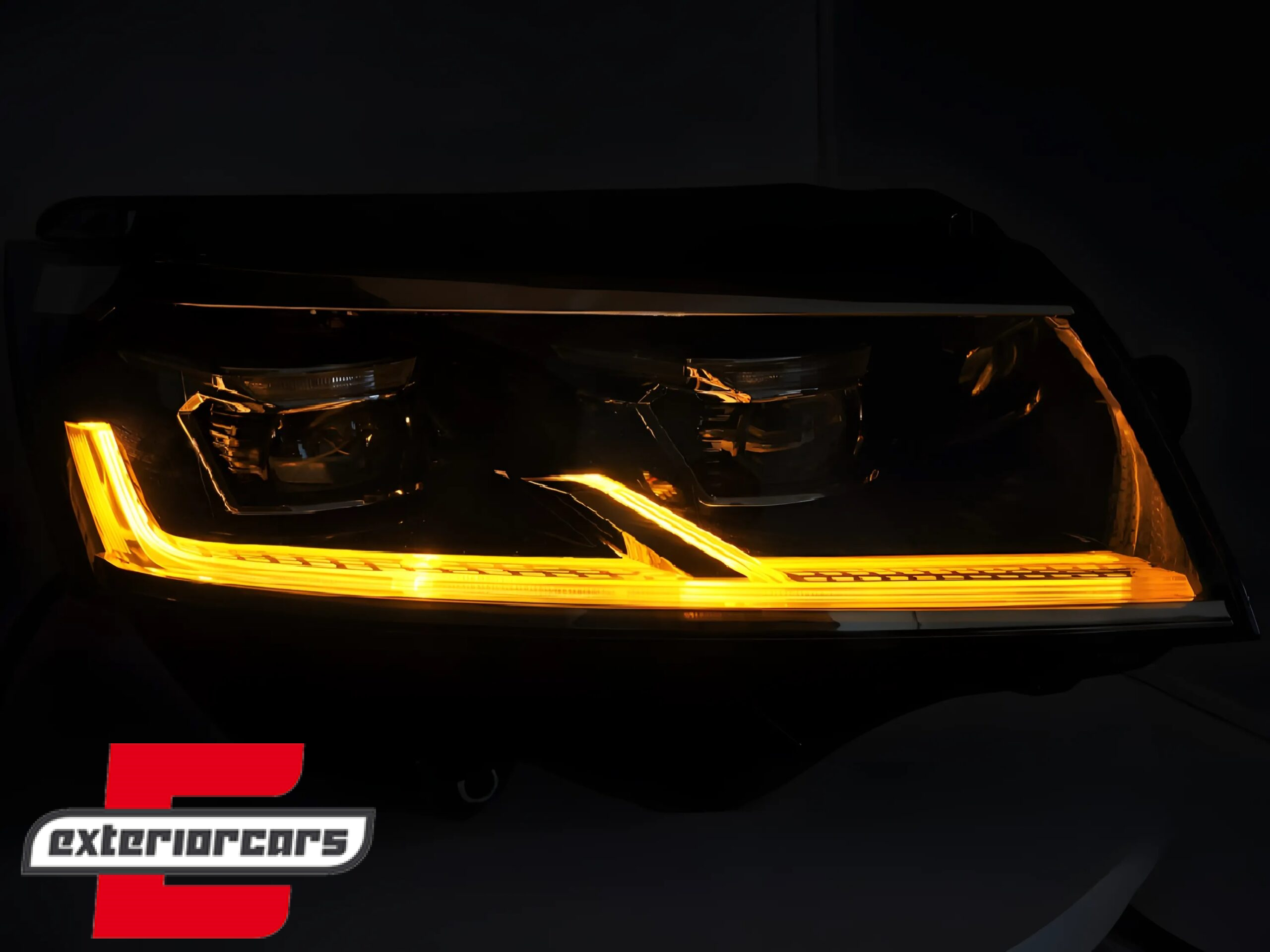 Full LED prednja svjetla SEQ žmigavci (crna) / VW T6.1 (2020-2023) - Slika 6
