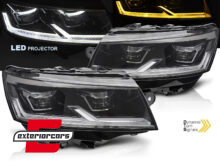 Full LED prednja svjetla SEQ žmigavci (crna) / VW T6.1 (2020-2023)