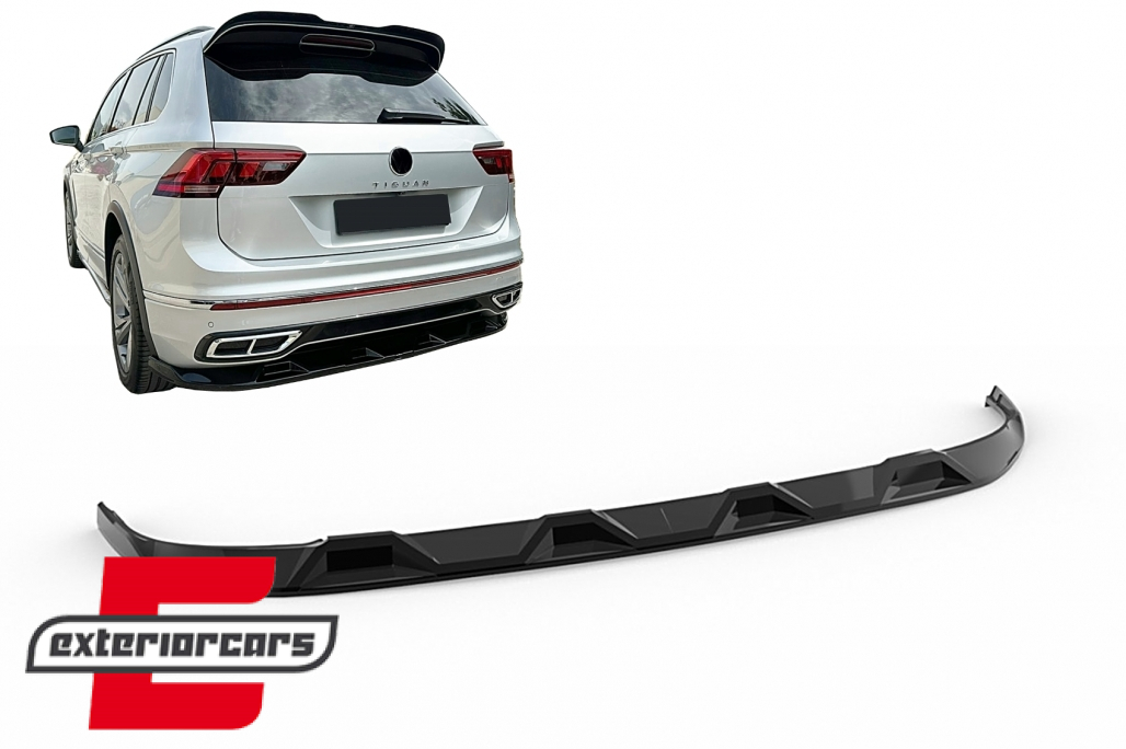 Nastavak stražnjeg branika (piano crna) / VW Tiguan II Mk2 R/ R Line Facelift (2020-2023)