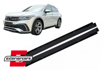 Nastavci pragova (piano crna) / VW Tiguan II Mk2 R / R Line Facelift (2020-2023)