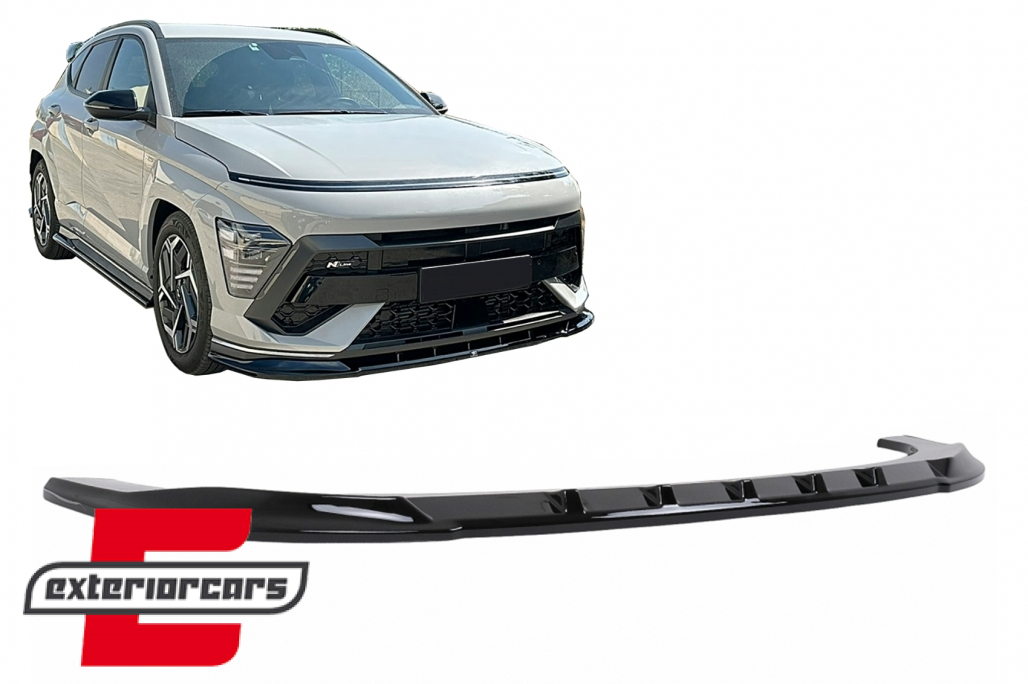 Prednji nastavak branika (piano crna) / Hyundai Kona N-Line Mk2 (2023-)