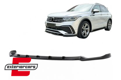 Prednji nastavak branika (piano crna) / VW Tiguan II Mk2 R / R Line Facelift (2020-2023)