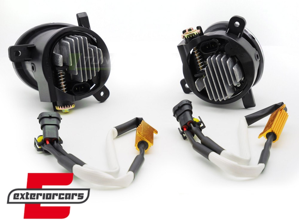 Svjetla za maglu LED (kristal/chrome) / Audi A4 B8 (2007-2011) A6 C6 (2009-2011) Q5 (2008-2016) Seat Exeo (2009-2013) - Slika 2