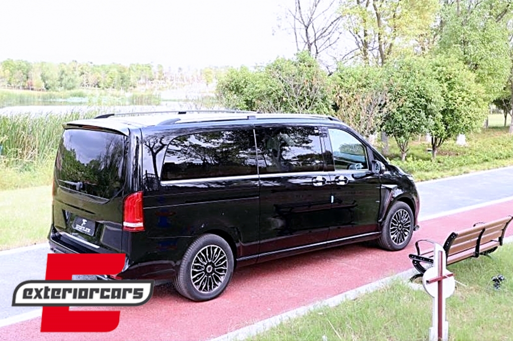 Krovni spojler (piano crna) / Mercedes V-klasa W447 (2014-04.2024) & EQV (2020-) - Slika 7