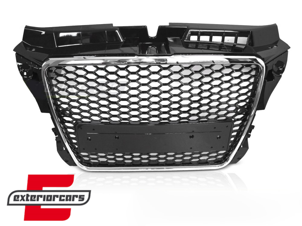 Prednja maska RS3 dizajn (PDC) (piano crna/chrome) / Audi A3 8P Facelift (2007-2012) - Slika 2