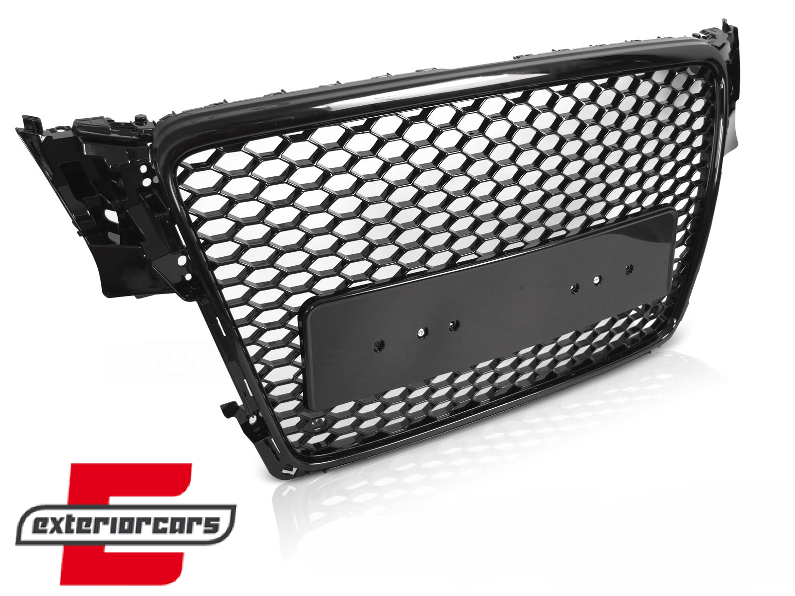 Prednja maska RS4 dizajn (piano crna) / Audi A4 S4 B8 (2007-2011)