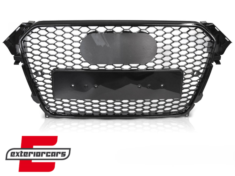 Prednja maska RS4 dizajn (piano crna) / Audi A4 S4 B8 Facelift (2012-2015) - Slika 2