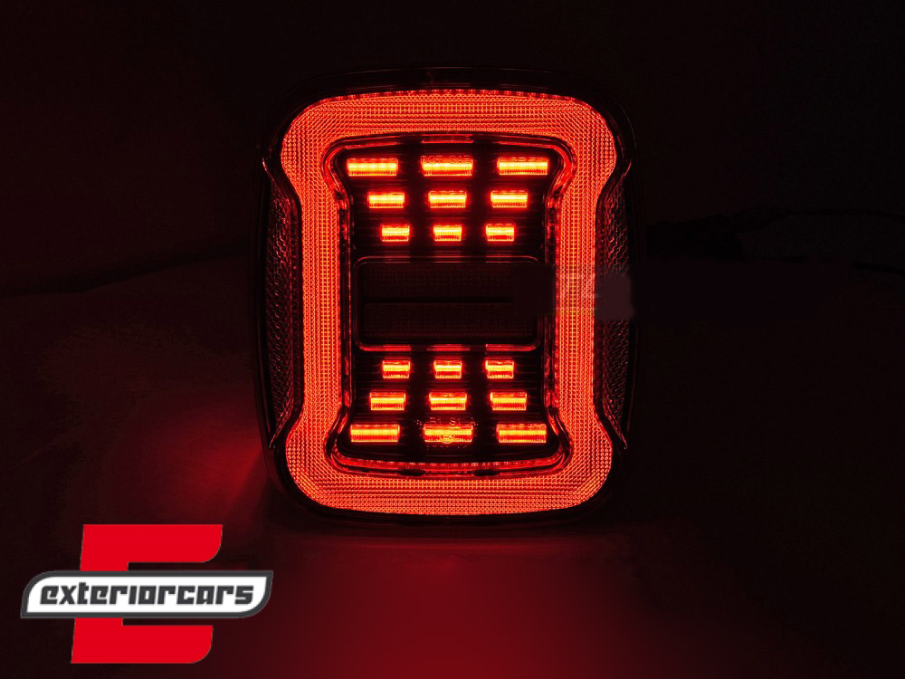 Full LED stražnja svjetla SEQ žmigavci (bijela) / Jeep Wrangler YJ TJ (1991-2006) - Slika 5