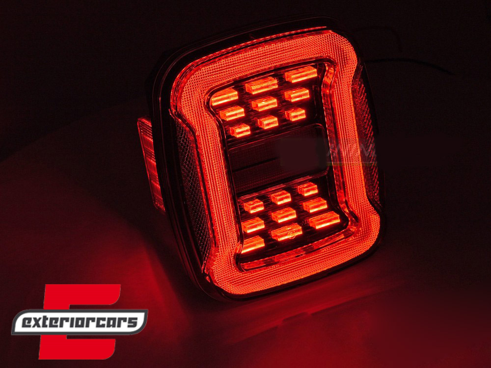 Full LED stražnja svjetla SEQ žmigavci (bijela) / Jeep Wrangler YJ TJ (1991-2006) - Slika 6