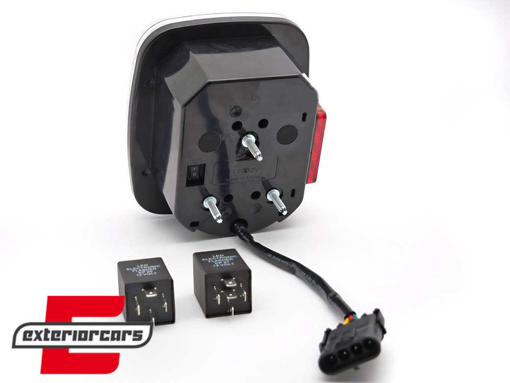 Full LED stražnja svjetla SEQ žmigavci (bijela) / Jeep Wrangler YJ TJ (1991-2006) - Slika 7