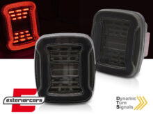Full LED stražnja svjetla SEQ žmigavci (smoke) / Jeep Wrangler YJ TJ (1991-2006)