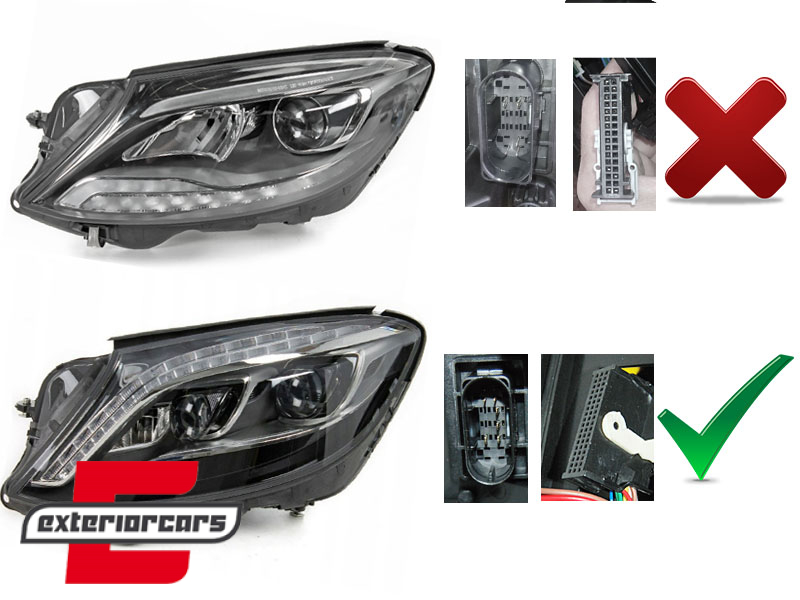 Full LED prednja svjetla Facelift look (crna) / Mercedes S-klasa W222 (2013-2017) - Slika 5