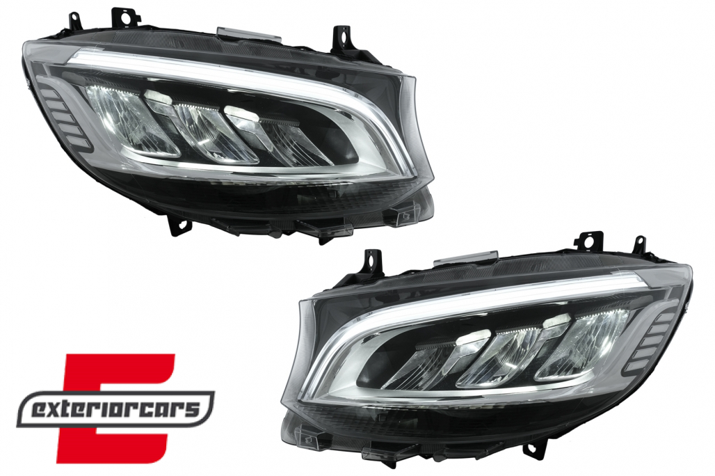 Full LED prednji farovi (crna) / Mercedes Sprinter W907 W910 (2019-2023)