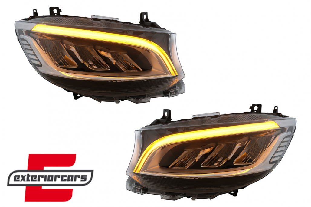 Full LED prednji farovi (crna) / Mercedes Sprinter W907 W910 (2019-2023) - Slika 10