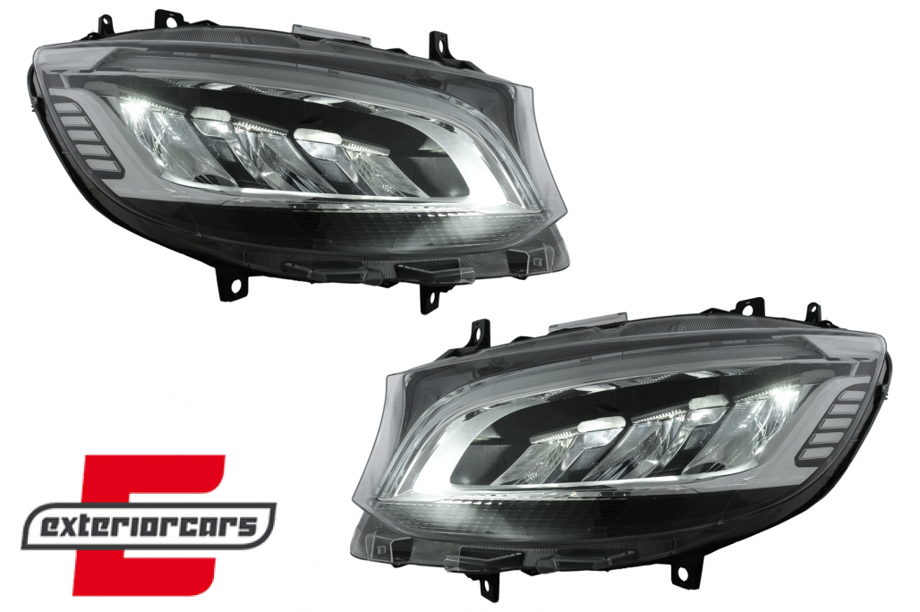 Full LED prednji farovi (crna) / Mercedes Sprinter W907 W910 (2019-2023) - Slika 13