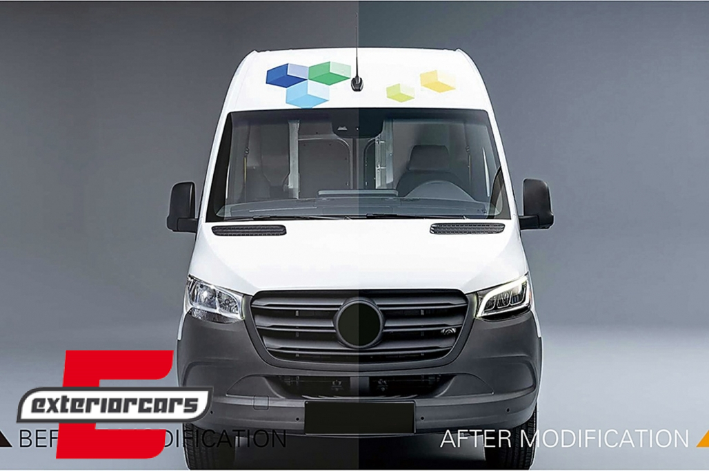 Full LED prednji farovi (crna) / Mercedes Sprinter W907 W910 (2019-2023) - Slika 21