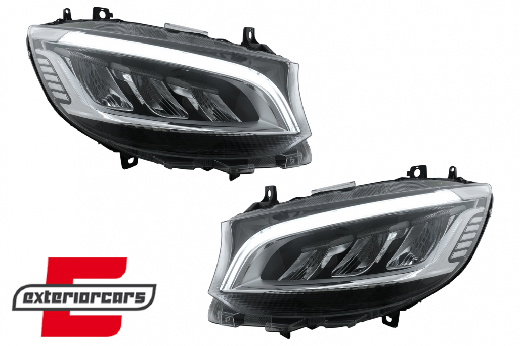 Full LED prednji farovi (crna) / Mercedes Sprinter W907 W910 (2019-2023) - Slika 7