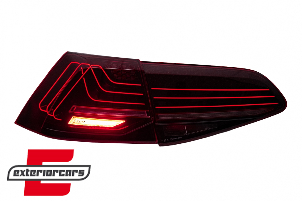 Full LED stražnja svjetla SEQ žmigavci LASER look (crvena) / VW Golf 7 & 7.5 VII (2012-2019) - Slika 11