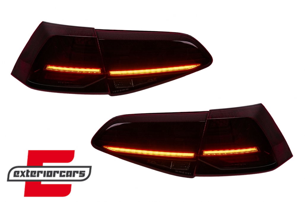 Full LED stražnja svjetla SEQ žmigavci LASER look (crvena) / VW Golf 7 & 7.5 VII (2012-2019) - Slika 16