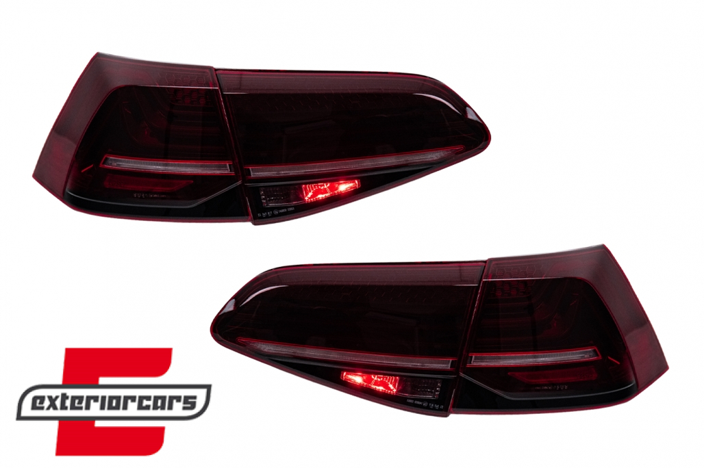 Full LED stražnja svjetla SEQ žmigavci LASER look (crvena) / VW Golf 7 & 7.5 VII (2012-2019) - Slika 20
