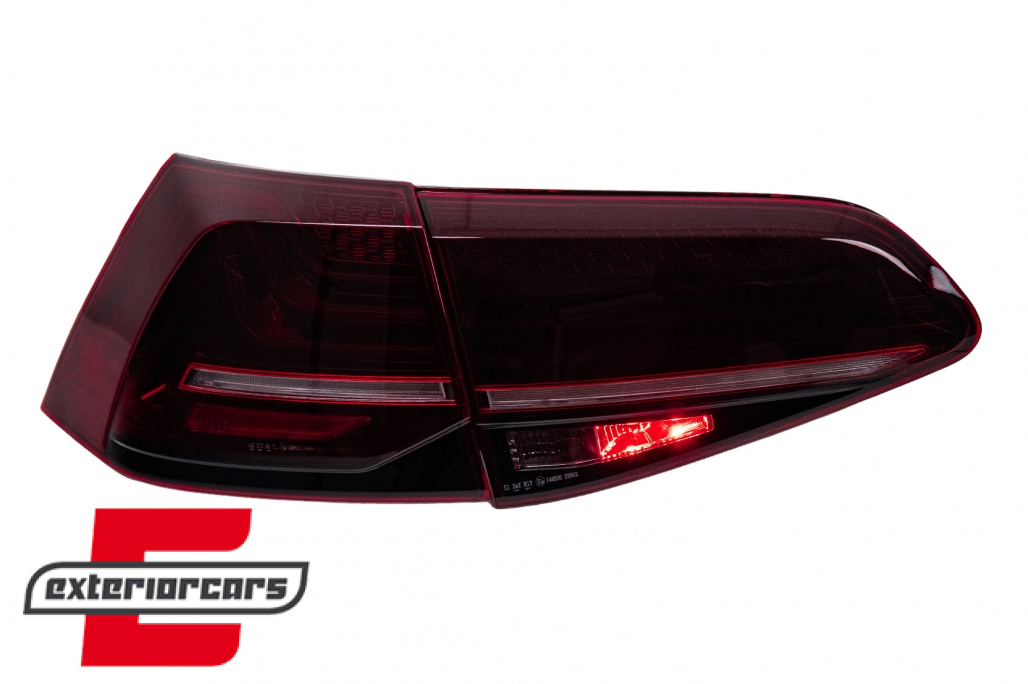 Full LED stražnja svjetla SEQ žmigavci LASER look (crvena) / VW Golf 7 & 7.5 VII (2012-2019) - Slika 21