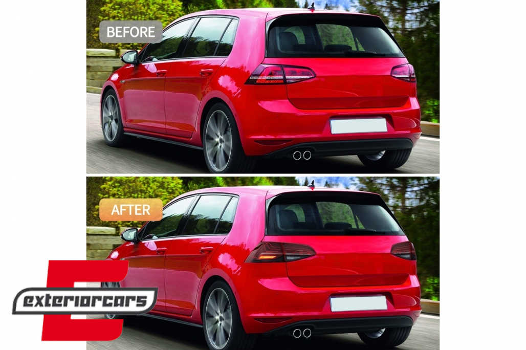 Full LED stražnja svjetla SEQ žmigavci LASER look (crvena) / VW Golf 7 & 7.5 VII (2012-2019) - Slika 25