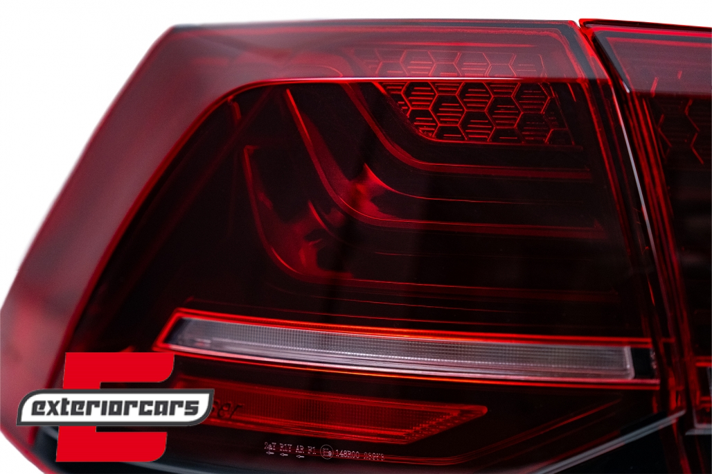 Full LED stražnja svjetla SEQ žmigavci LASER look (crvena) / VW Golf 7 & 7.5 VII (2012-2019) - Slika 4