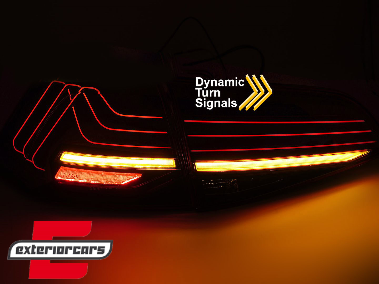 Full LED stražnja svjetla SEQ žmigavci LASER look (smoke) / VW Golf 7 & 7.5 VII (2012-2019) - Slika 4