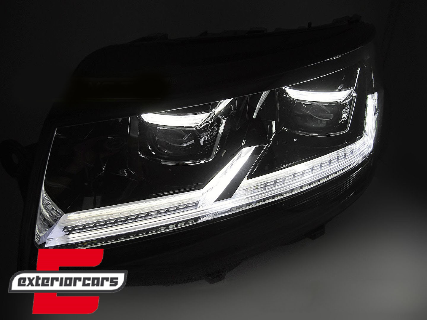 Full LED prednja svjetla SEQ žmigavci (crna) / VW T6 (2015-2019) - Slika 5