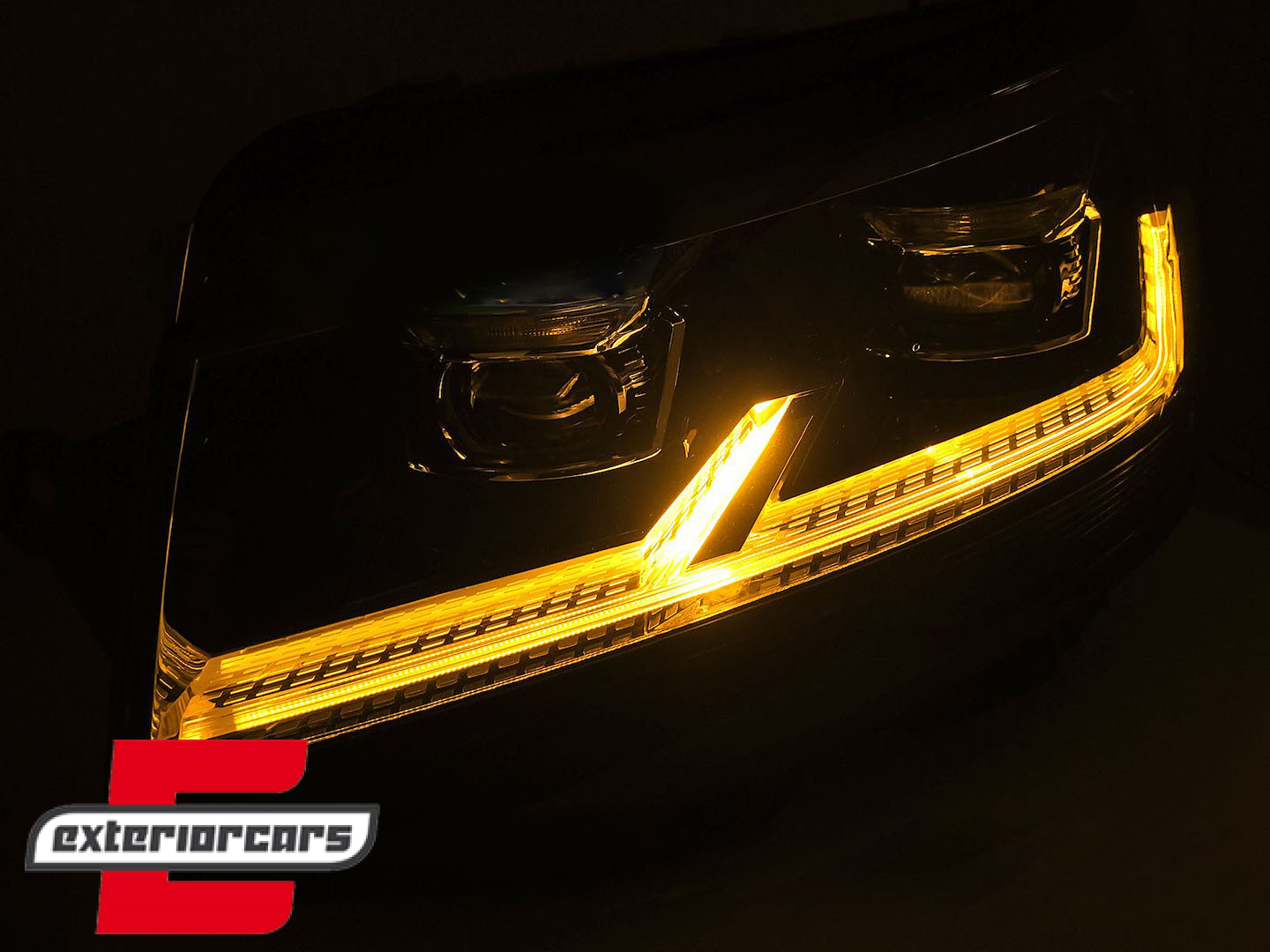 Full LED prednja svjetla SEQ žmigavci (crna) / VW T6 (2015-2019) - Slika 6