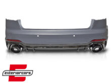 Zadnji branik RS4 dizajn (crna) / Audi A4 B9 8W (2016-2019) limuzina