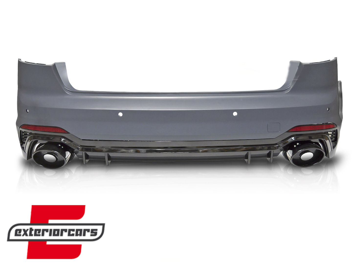 Zadnji branik RS4 dizajn (crna) / Audi A4 B9 8W (2016-2019) limuzina