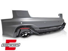 Zadnji branik RS4 dizajn (crna) / Audi A4 B9 Facelift (2020-2024) limuzina