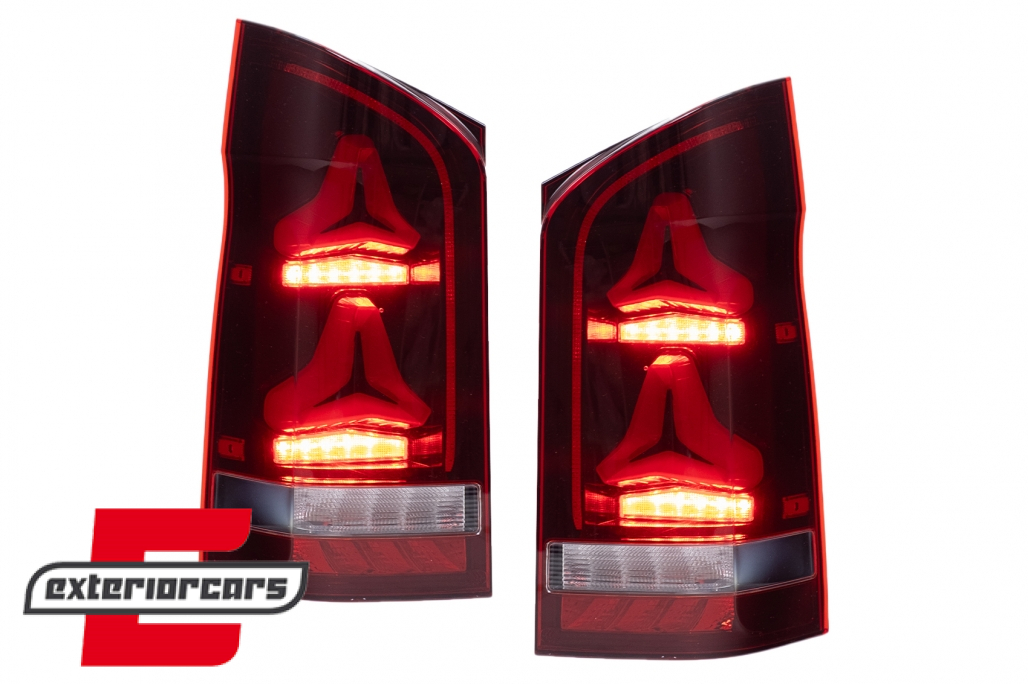 LED stražnja svjetla SEQ žmigavci (crvena/smoke) / Mercedes V-klasa W447 (2014-2023) - Slika 13