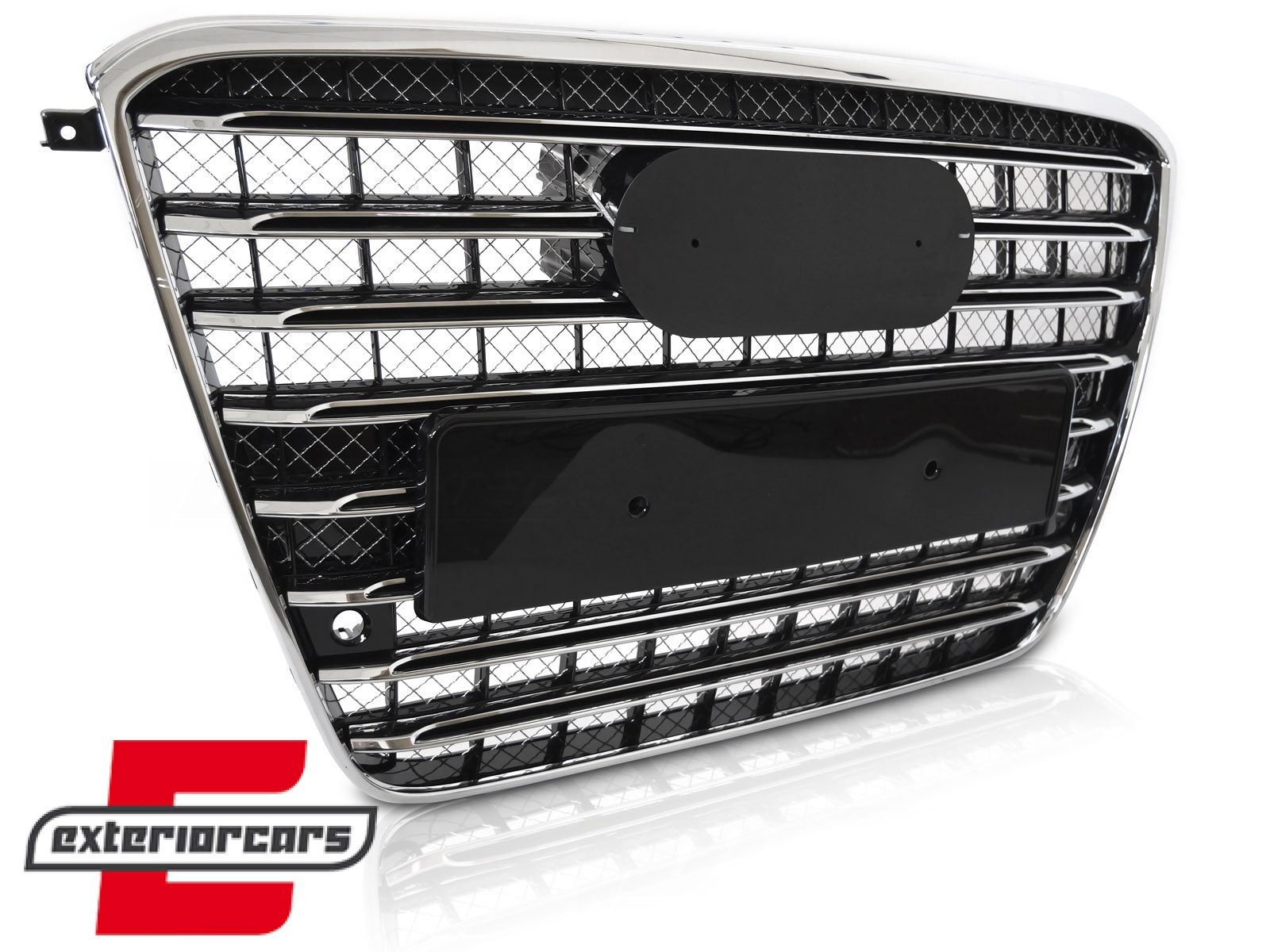 Prednja maska S8 dizajn (crna/chrome) / Audi A8 D4 (2010-2013)