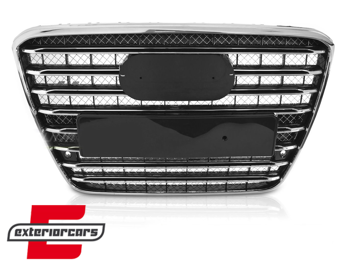 Prednja maska S8 dizajn (crna/chrome) / Audi A8 D4 (2010-2013) - Slika 2
