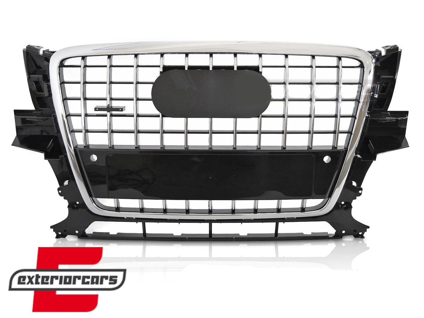 Prednja maska SQ5 dizajn (crna/chrome) / Audi Q5 8R (2008-2012) - Slika 2