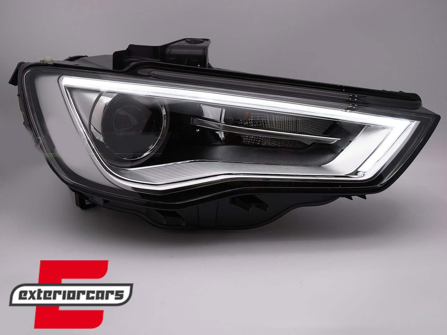 Prednja svjetla LED DRL Xenon (crna) / Audi A3 8V (2013-2016) - Slika 3