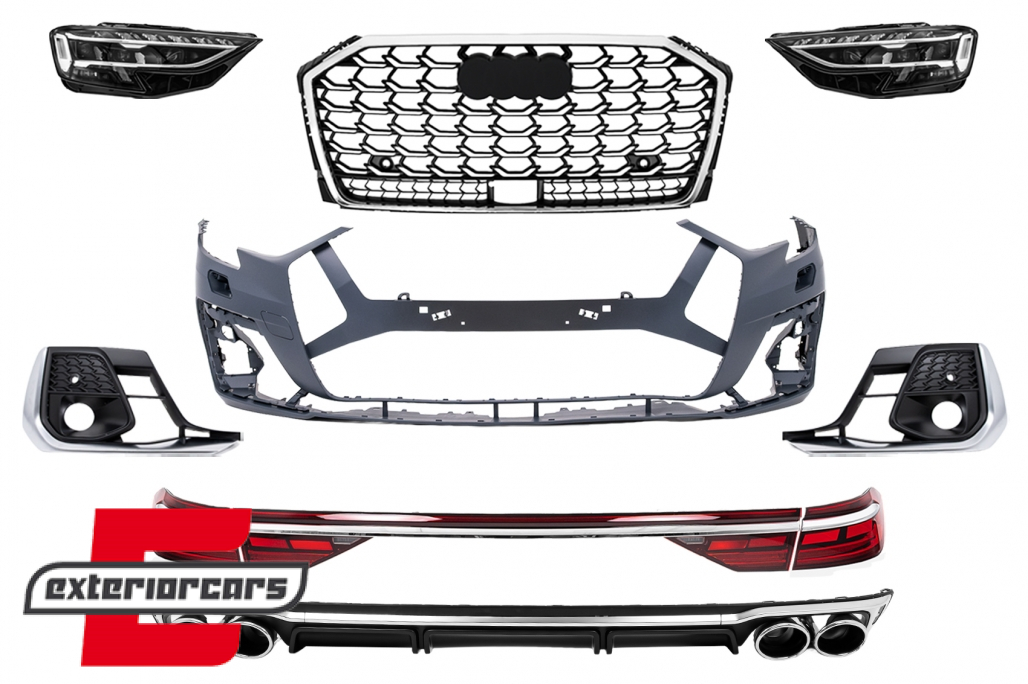 Bodykit za pretvorbu u S8 2022 dizajn / Audi A8 D5 (2017-2021)