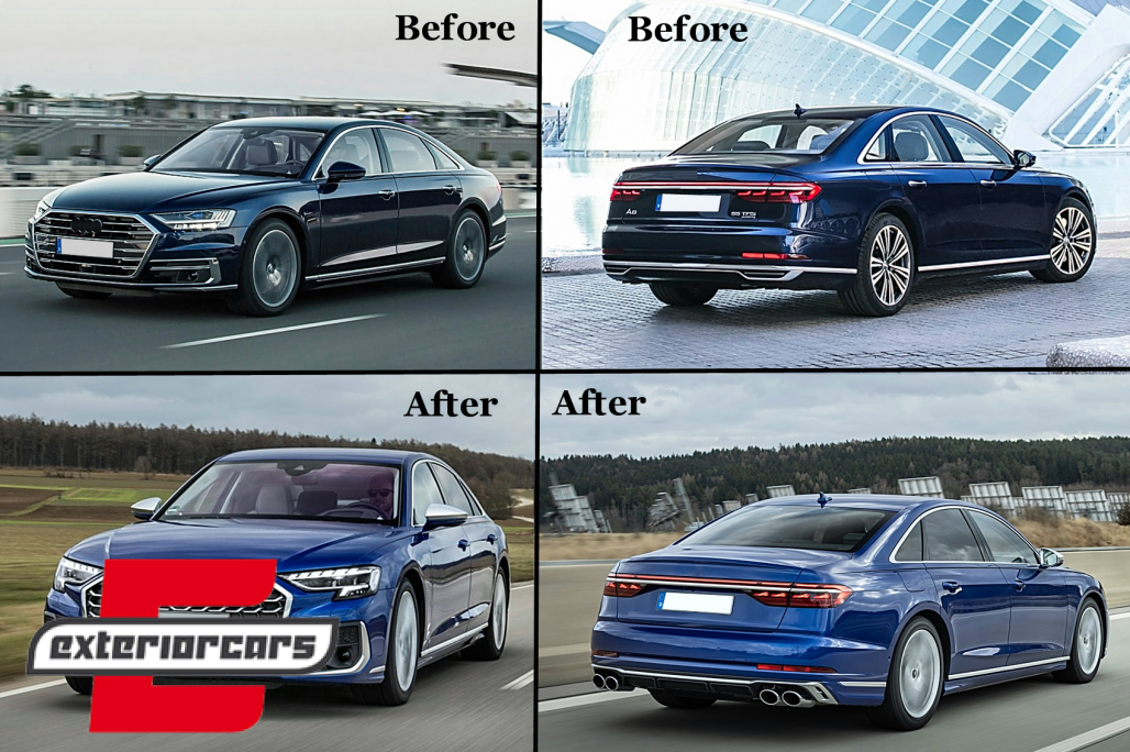 Bodykit za pretvorbu u S8 2022 dizajn / Audi A8 D5 (2017-2021) - Slika 53