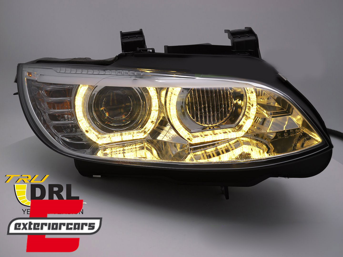 Prednja svjetla 3D LED Angel Eyes Xenon (chrome) / BMW serije 3 E92 E93 (2006-2010) - Slika 3