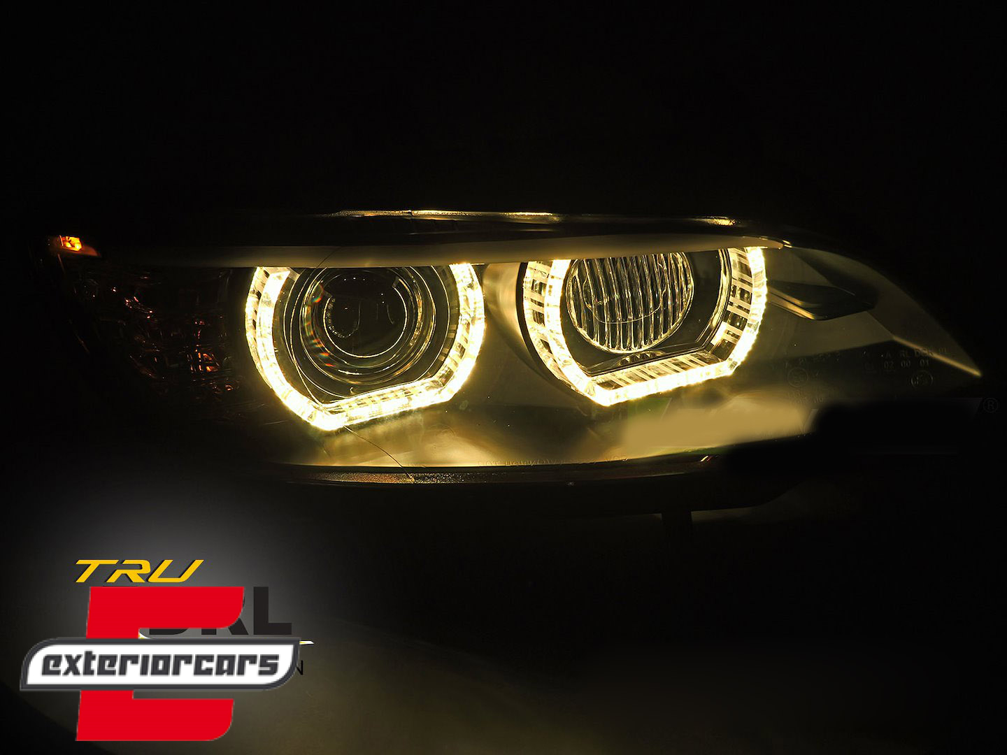Prednja svjetla 3D LED Angel Eyes Xenon (crna) / BMW serije 3 E92 E93 (2006-2010) - Slika 3