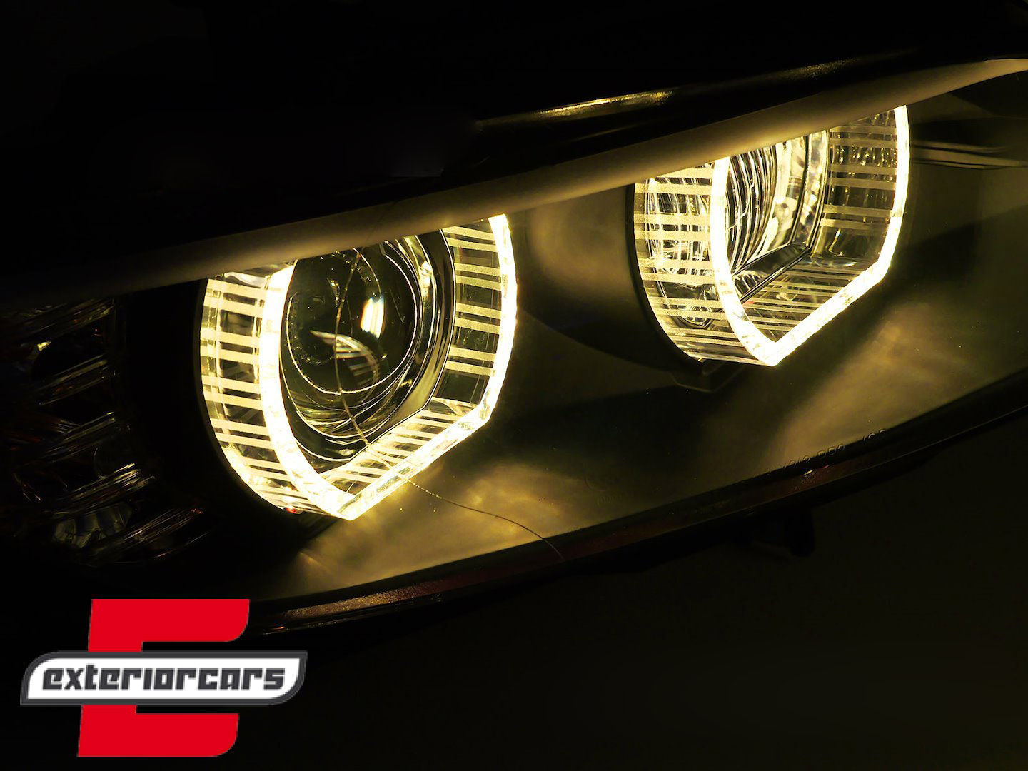 Prednja svjetla 3D LED Angel Eyes Xenon (crna) / BMW serije 3 E92 E93 (2006-2010) - Slika 4