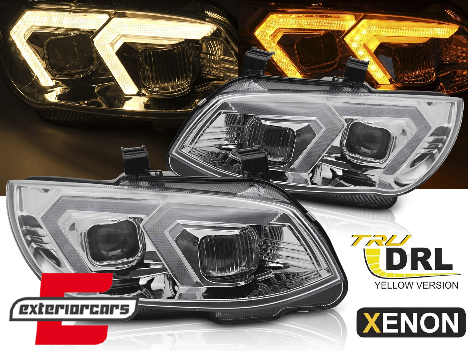 Prednja svjetla LED DRL XENON (chrome) / BMW serije 3 E92 E93 LCI (2010-2013)