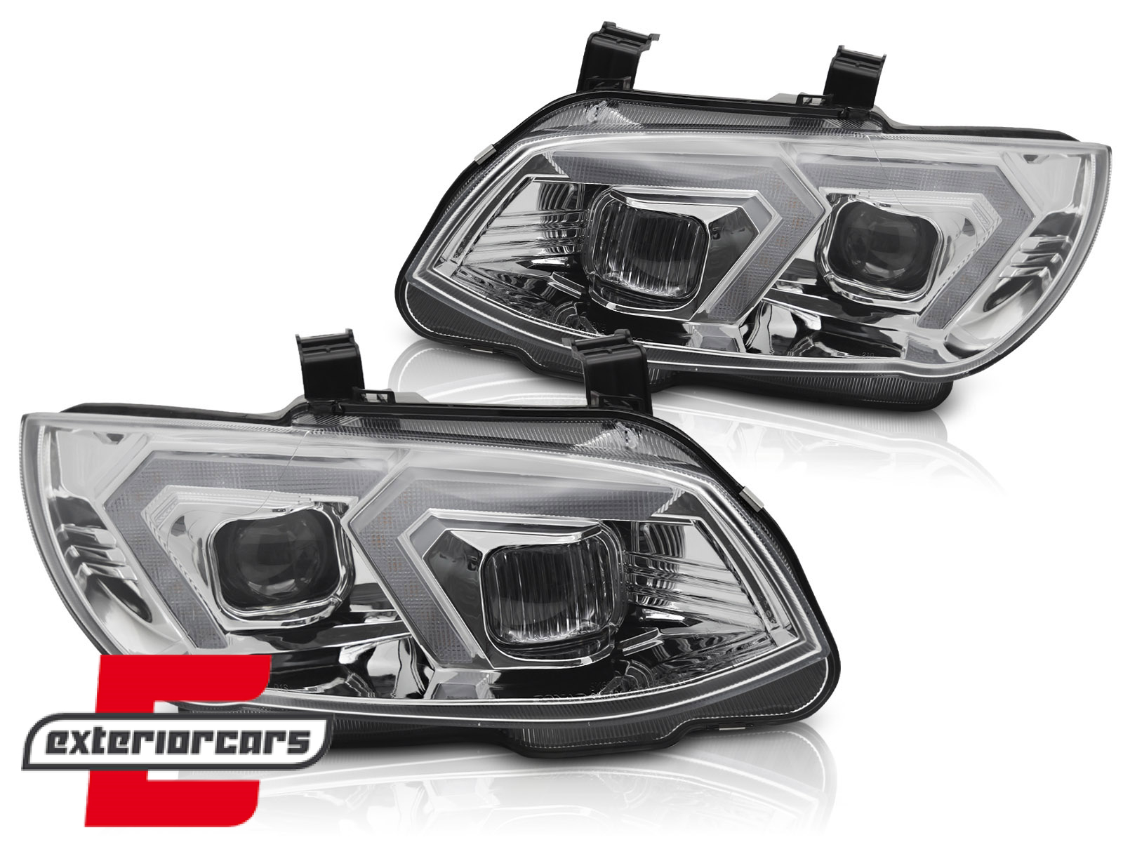 Prednja svjetla LED DRL XENON (chrome) / BMW serije 3 E92 E93 LCI (2010-2013) - Slika 2