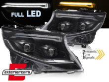 Full LED prednja svjetla SEQ žmigavci (crna) / Mercedes V-klasa W447 Vito (2014-2023)