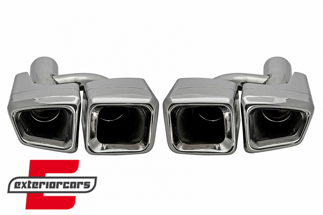 Nastavci auspuha AMG dizajn (chrome) / Mercedes C-klasa E-klasa S-klasa CLS SL SLK W204 W211 W221 W219 E63 W212