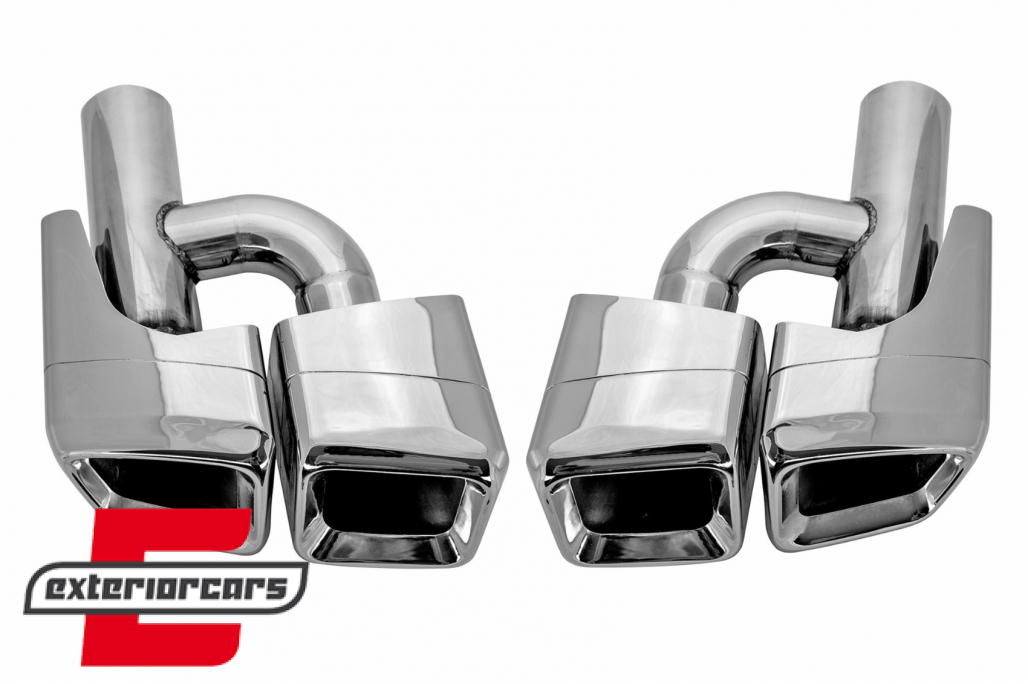 Nastavci auspuha AMG dizajn (chrome) / Mercedes C-klasa E-klasa S-klasa CLS SL SLK W204 W211 W221 W219 E63 W212 - Slika 2